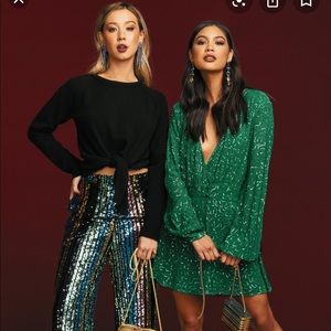 Show me your mumu Phyllis dress in Emerald